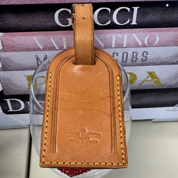 Louis Vuitton Other - Louis Vuitton Brown Leather Luggage Tag